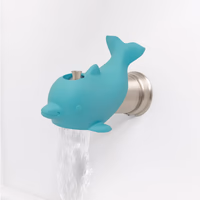 Nuby Bathtub Safety Spout Guard - Compatible with Most Standard Faucets - Bath Toys - Dolphin thumbnail 5
