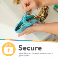 Nuby Bathtub Safety Spout Guard - Compatible with Most Standard Faucets - Bath Toys - Dolphin thumbnail 2
