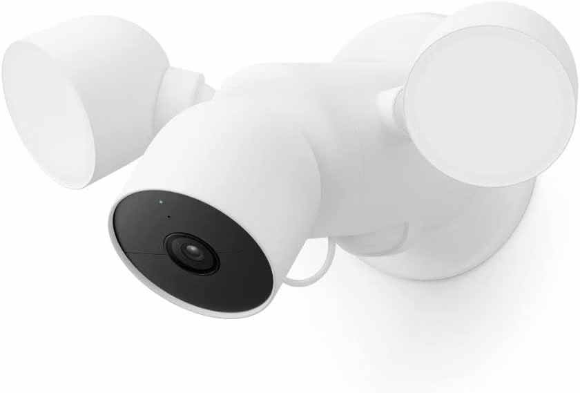 Google Nest Cam with Floodlight Pack of 1 Outdoor Camera Count White