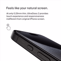 Belkin ScreenForce UltraGlass 2 Treated iPhone 15 Pro Max Screen Protector - Scratch-Resistant, 9H Hardness Tested Glass w/Slim Design - Includes Easy Align Tray for Bubble-Free Application thumbnail 5