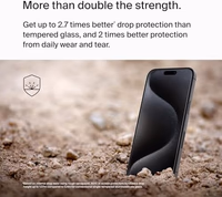 Belkin ScreenForce UltraGlass 2 Treated iPhone 15 Pro Max Screen Protector - Scratch-Resistant, 9H Hardness Tested Glass w/Slim Design - Includes Easy Align Tray for Bubble-Free Application thumbnail 3