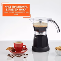IMUSA 6 or 3 Cup Electric Espresso Maker Black Coffee Machine for Cuban Coffee, Moka and Espresso Drinks thumbnail 5
