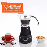 IMUSA 6 or 3 Cup Electric Espresso Maker Black Coffee Machine for Cuban Coffee, Moka and Espresso Drinks thumbnail 3