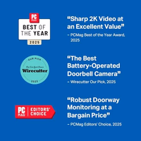 Tapo 2K+ Wired or Battery Powered Smart Video Doorbell with Chime - 180° Field of View, Person/Vehicle/Package Detection, Ring Call, 2-Way Audio, Subscription-Free Local Storage or Optional Cloud,D225 thumbnail 2