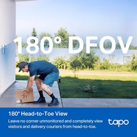 Tapo 2K+ Wired or Battery Powered Smart Video Doorbell with Chime - 180° Field of View, Person/Vehicle/Package Detection, Ring Call, 2-Way Audio, Subscription-Free Local Storage or Optional Cloud,D225 thumbnail 4
