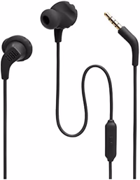 JBL Endurance Run 2 Wired - Waterproof Wired Sports in-Ear Headphones, JBL Pure Bass Sound, Hands-Free Calls, Never Hurt. Never Fall Out. (Black) thumbnail 1