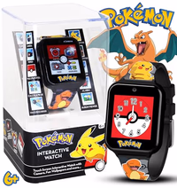 Pokémon Interactive Kids Smartwatch – Touchscreen Watch with Games, Camera, Voice Recorder, Step Tracker, Alarm & Timer – 10 Pokémon Watch Faces, USB Rechargeable – Fits Wrists 5.5" to 8" thumbnail 2