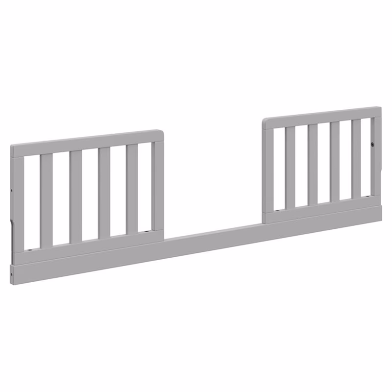 Storkcraft & Graco Toddler Safety Guardrail Kit with Slats (Pebble Gray) – GREENGUARD Gold Certified, Converts Compatible Storkcraft & Graco Crib to Toddler Bed, Kit Includes 2 Guardrails