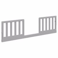 Storkcraft & Graco Toddler Safety Guardrail Kit with Slats (Pebble Gray) – GREENGUARD Gold Certified, Converts Compatible Storkcraft & Graco Crib to Toddler Bed, Kit Includes 2 Guardrails thumbnail 1