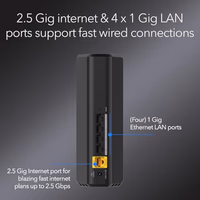 NETGEAR Nighthawk Dual-Band WiFi 7 Router (RS90) – Router Only, BE3600 Wireless Speed (up to 3.6 Gbps) - Covers up to 2,000 sq. ft., 50 Devices – 2.5 Gig Internet Port - Free Expert Help thumbnail 4