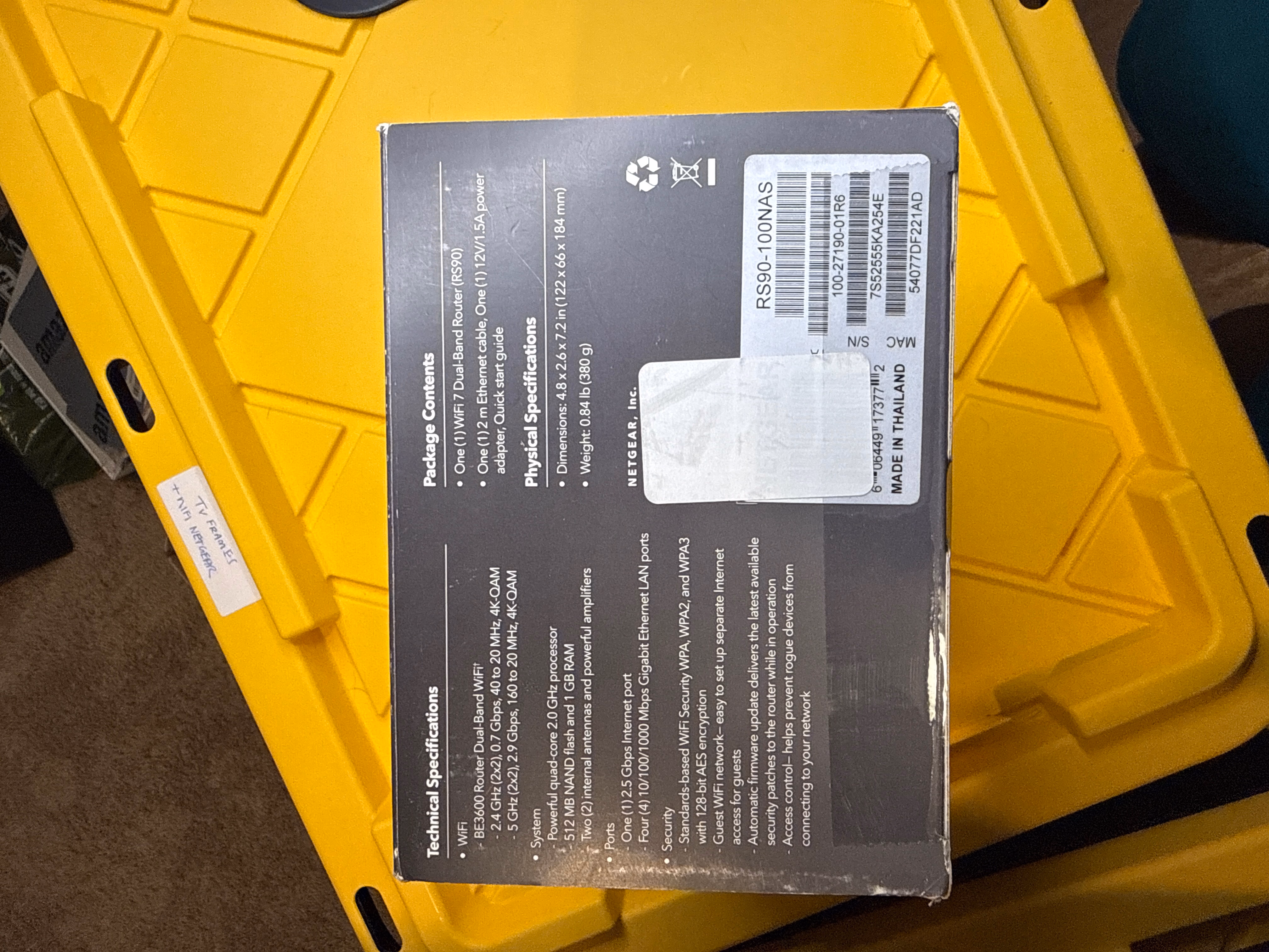 NETGEAR Nighthawk Dual-Band WiFi 7 RS90-100NAS 50 Devices thumbnail 3