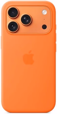 Apple iPhone 17 Pro Silicone Case with MagSafe and Camera Control: Lightweight Phone Case, Wireless Charging Compatible, Smooth Matte Finish; Orange thumbnail 1