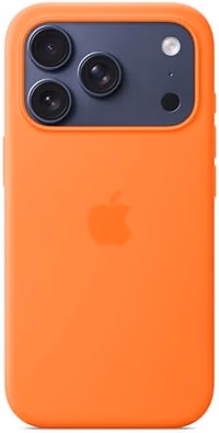 Apple iPhone 17 Pro Silicone Case with MagSafe and Camera Control: Lightweight Phone Case, Wireless Charging Compatible, Smooth Matte Finish; Orange thumbnail 3