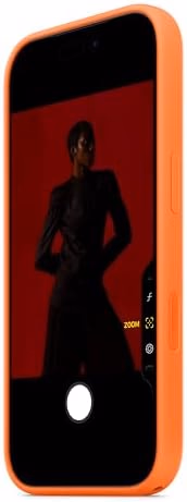 Apple iPhone 17 Pro Silicone Case with MagSafe and Camera Control: Lightweight Phone Case, Wireless Charging Compatible, Smooth Matte Finish; Orange thumbnail 4