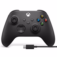 Xbox Wireless Gaming Controller + USB-C® Cable (2025) – Carbon Black – Play on Xbox, Windows, Android, iOS, FireTV Sticks, Smart TVs, VR Headsets thumbnail 1