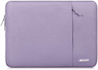 MOSISO Laptop Case 13.3 inch, 13-13.3 inch Laptop Sleeve Compatible with MacBook Air/Pro 13/Pro 14 M5 M4 M3 M2 M1, HP Dell ASUS Lenovo,Polyester Vertical Computer Sleeve Bag with Pocket, Purple thumbnail 1