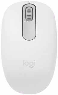 Logitech M196 Bluetooth Wireless Mouse, Compact and Portable Mouse for Laptops, Tablets and More, 12-Month Battery, Smooth Tracking, Compatible with PC and Mac, Windows and macOS - Off White