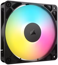 CORSAIR RS120 ARGB 120mm PWM Fan – Daisy-Chain Connection – Low-Noise – Magnetic Dome Bearing – Single Pack – Black thumbnail 1