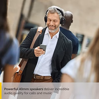 Jabra Evolve2 75 PC Wireless Headset with 8-Microphone Technology - Dual Foam Stereo Headphones with Adjustable Advanced Active Noise Cancelling, USB-C Bluetooth Adapter and UC Compatibility - Black thumbnail 3