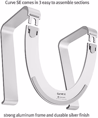 Twelve South Curve SE Ergonomic Aluminum Laptop and MacBook Stand with Anti-Slip Silicone to Prevent Scratching | Compatible with 11" to 17” laptops thumbnail 4