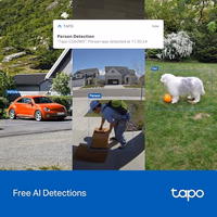 Tapo 4K 8MP Wired Pan/Tilt Outdoor Security Camera, Free Person/Vehicle Detect & 360° View, Color Night, Local AI, SD/Cloud Storage, Works w/Alexa & Google Assistant, 2.4 GHz WiFi C560WS thumbnail 4