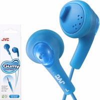 JVC Basic Gumy Earbuds Blue, Model Number: HA-F160-A, 3 thumbnail 1