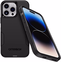OtterBox iPhone 14 Pro Max (ONLY) Commuter Series Case - Black, Slim & Tough, Pocket-Friendly, with Port Protection thumbnail 1