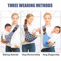 Baby Sling Carrier,Baby Sling,Toddler Carrier,Adjustable and Non-Slip Hip Seat Carriers Carrying 10-30 lbs(Square) thumbnail 5