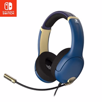 PDP Gaming AIRLITE Wired Stereo Headset with Noise-Cancelling Mic for Nintendo Switch/Switch Lite/Switch OLED (Legend of Zelda Hyrule Blue) thumbnail 1