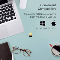 TP-Link Nano AC600 USB WiFi Adapter(Archer T2U Nano)- 2.4G/5G Dual Band Wireless Network Transceiver for PC Desktop, Travel Size, Supports Windows (11,10, 8.1, 8, 7, XP/Mac OS X 10.9-10.14) thumbnail 4