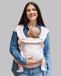 GROWNSY Baby Carrier Newborn to Toddler, Cozy Nreborn Carrier, Ergonomic Baby Wraps Carrier with Head Support, Tweed Pink thumbnail 1