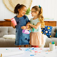 Munchkin Sippy Cups for Toddlers 1-3, Spill Proof Miracle 360 Cup, 10 Ounce, 2 Pack, Pink/Purple thumbnail 2