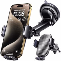 Qifutan Car Phone Holder Mount Phone Mount for Car Windshield Dashboard Air Vent Universal Hands Free Automobile Cell Phone Holder Fit for iPhone Smartphone Camera Mounts thumbnail 1