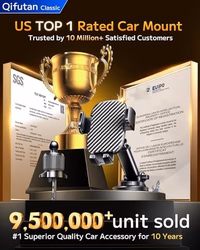 Qifutan Car Phone Holder Mount Phone Mount for Car Windshield Dashboard Air Vent Universal Hands Free Automobile Cell Phone Holder Fit for iPhone Smartphone Camera Mounts thumbnail 2