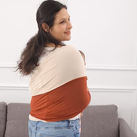 Baby Wrap Carrier, Perfect Baby Carrier Wrap Sling for Newborn and Infant up to 35 lbs. thumbnail 5