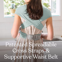 Ergobaby Embrace Baby Carrier Newborn to Toddler - Lightweight Ergonomic Baby Carriers - Cozy Essentials (7-25 Pounds), Ponte Knit, Jade Green thumbnail 4