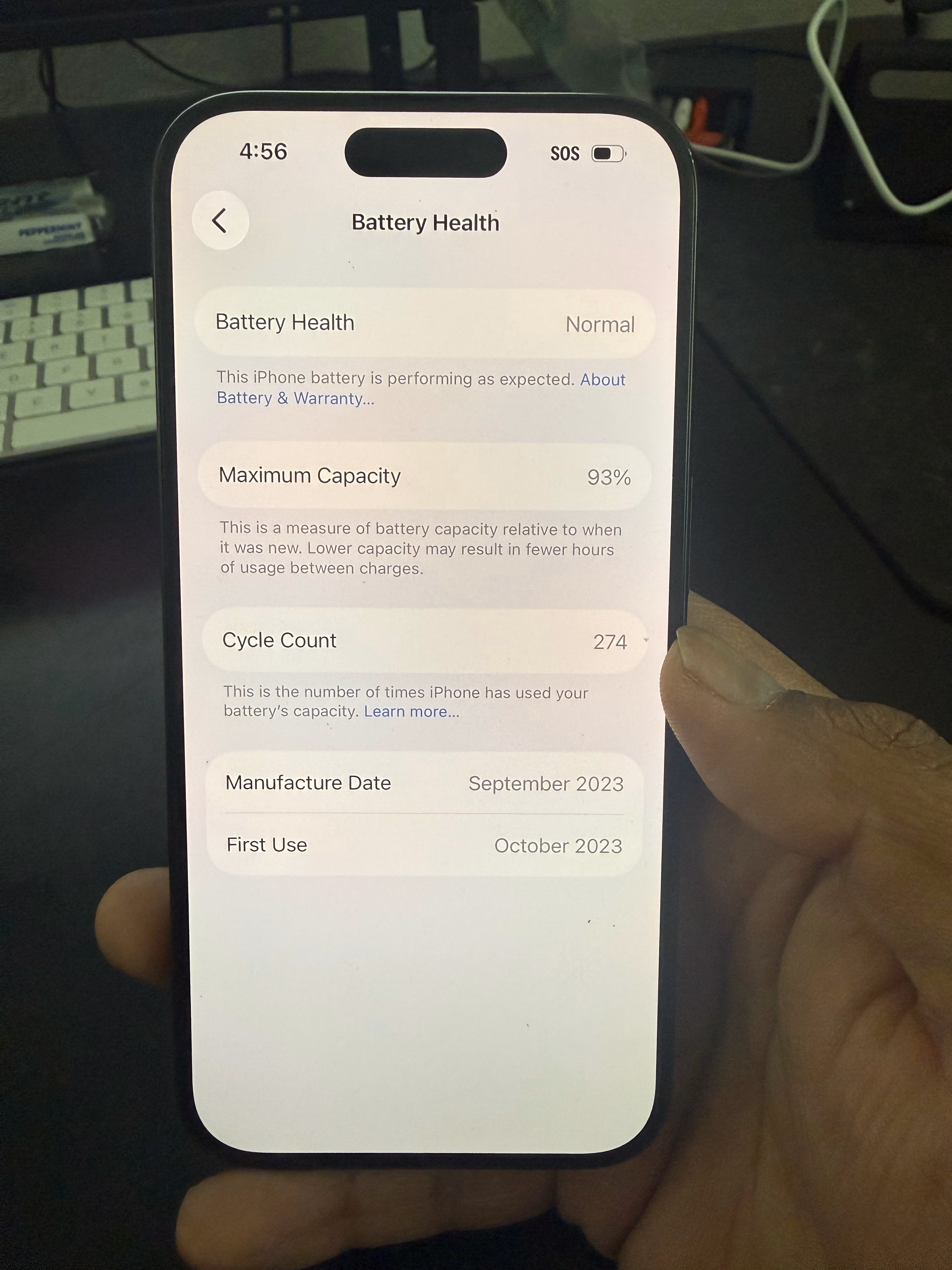 Apple iPhone (Amazon Renewed Premium) 15 Pro, 128GB, Black Titanium - Unlocked thumbnail 5