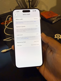 Apple iPhone 15 Pro Max, 1TB, Black Titanium - Unlocked (Amazon Renewed)(New- Open Box) thumbnail 3