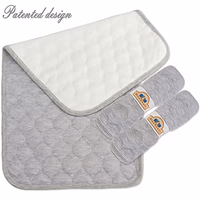 BlueSnail Quilted Thicker Waterproof Changing Pad Liners 3 Count(Gray 13” x 27”) thumbnail 3
