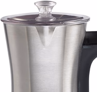 Brentwood Appliances TS-117S Electric Turkish Coffee Maker, 4-Cup, Stainless Steel/Black thumbnail 5