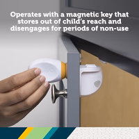 Safety 1st Adhesive Magnetic Lock System, 4 Locks And 1 Key thumbnail 3