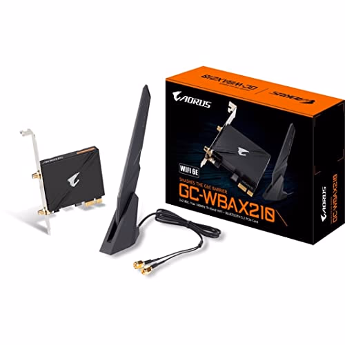 GIGABYTE WiFi 6E GC-WBAX210 (2x2 802.11ax/ Tri-Band WiFi/Bluetooth 5.2/ PCIe Expansion Card) - View 1 of 3