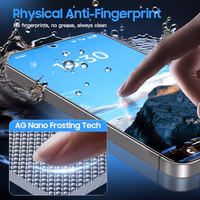 Uyiton UnBreak-Glass for Samsung Galaxy S25 Plus/S24 Plus Matte Screen Protector, [Ultrasonic Fingerprint Support][Anti- Glare][9H Tempered Glass] Scratch-Resistant Bubble-Free, 2 Pack thumbnail 3