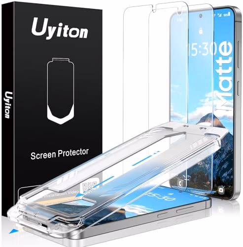 Uyiton UnBreak-Glass for Samsung Galaxy S25 Plus/S24 Plus Matte Screen Protector, [Ultrasonic Fingerprint Support][Anti- Glare][9H Tempered Glass] Scratch-Resistant Bubble-Free, 2 Pack