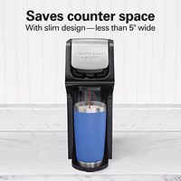 Hamilton Beach FlexBrew Single Serve Coffee Maker, Coffee Machine Compatible with Pod Packs and Grounds, Black Next Gen (49900) thumbnail 4