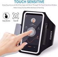 GUZACK Running Phone Holder with Zipper Pouch, Running Armband for iPhone 17/16/15/14/13/12/11 Pro Max/Plus, Galaxy S25/S24/S23/S22, Cell Phone Arm Holder with Card Slot - Size S thumbnail 5