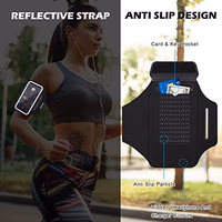 GUZACK Running Phone Holder with Zipper Pouch, Running Armband for iPhone 17/16/15/14/13/12/11 Pro Max/Plus, Galaxy S25/S24/S23/S22, Cell Phone Arm Holder with Card Slot - Size S thumbnail 4