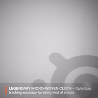 SteelSeries QcK Cloth Gaming Mouse Pad - Exclusive Micro-Woven Surface - Optimized for Gaming Sensors - Maximum Control - Size M - White thumbnail 3