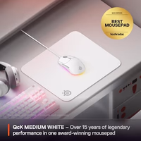 SteelSeries QcK Cloth Gaming Mouse Pad - Exclusive Micro-Woven Surface - Optimized for Gaming Sensors - Maximum Control - Size M - White thumbnail 2