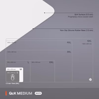 SteelSeries QcK Cloth Gaming Mouse Pad - Exclusive Micro-Woven Surface - Optimized for Gaming Sensors - Maximum Control - Size M - White thumbnail 5